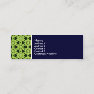 Textur Tone - Terrazzo Muster 010 - Tiefe Marine Mini Visitenkarte