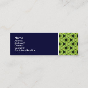 Textur Tone - Terrazzo Muster 010 - Tiefe Marine Mini Visitenkarte