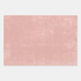 Textur Vintag Blush Pink Decoupage Muster Geschenkpapier Set