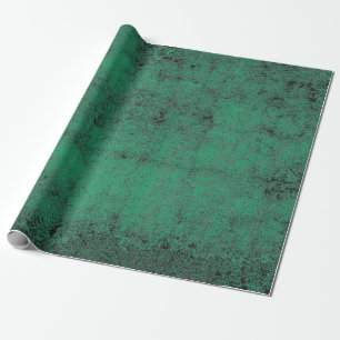 Textur Vintage Grün Schwarz Grunge Decoupage Geschenkpapier