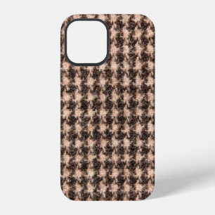 Textur von Tartan-Design-Stoff. iPhone 12 Hülle