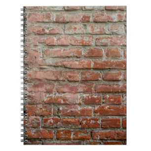 Textur. Ziegel. Wand. Ein Hintergrund mit Attribut Notizblock