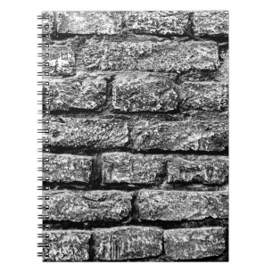 Textur, Ziegelstein, Hintergrund. Bricktextur mit Notizblock