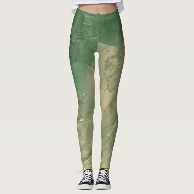 Textura16 de la obra Nuit "filtro dramático cálido Leggings (Vorderseite)