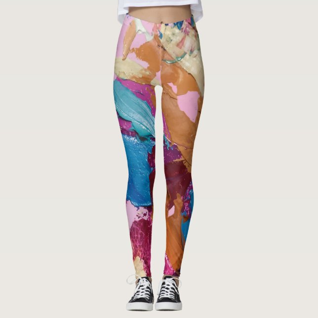 Textura5 de la obra Piña "filtro dramático cálido Leggings (Vorderseite)