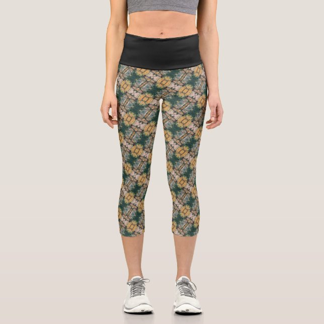 Textura #11 de obra La roca Capri Leggings (Vorderseite)