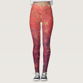 Textura #1 de la obra La puesta del sol Leggings