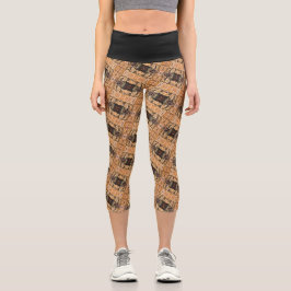 Textura #24 de obra Amanecer Capri Leggings