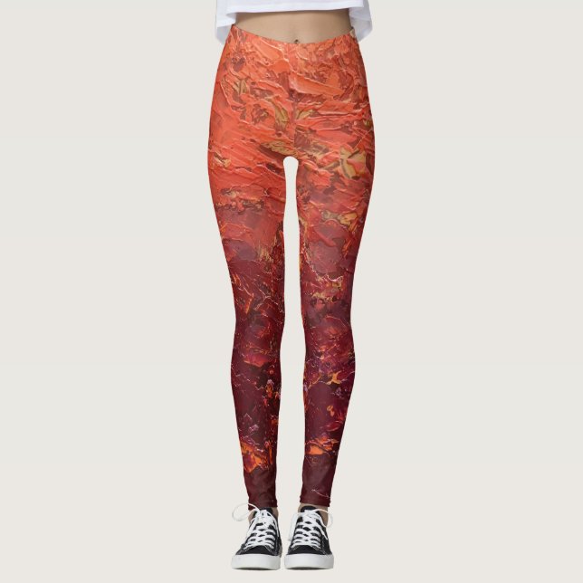Textura #2 de la obra La puesta del sol Leggings (Vorderseite)