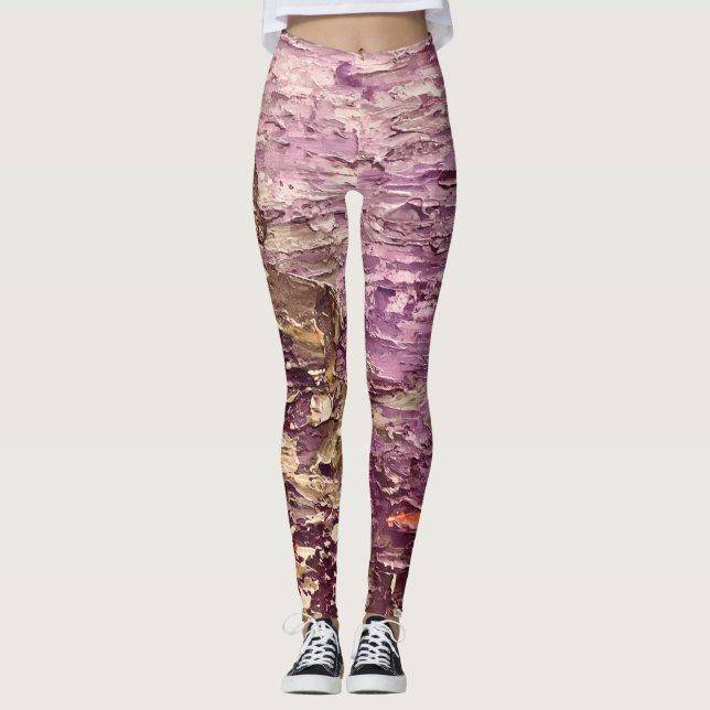 Textura #30 de obra Amanecer Leggings (Vorderseite)