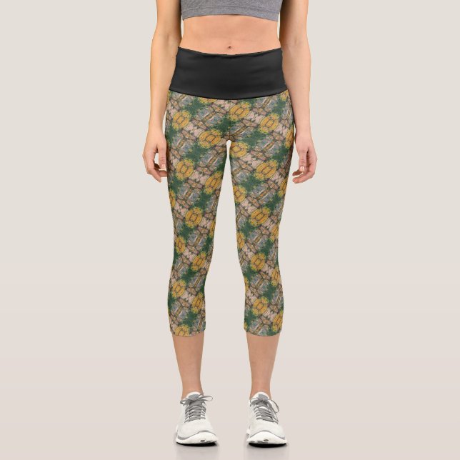 Textura #3 de obra La roca Capri Leggings (Vorderseite)