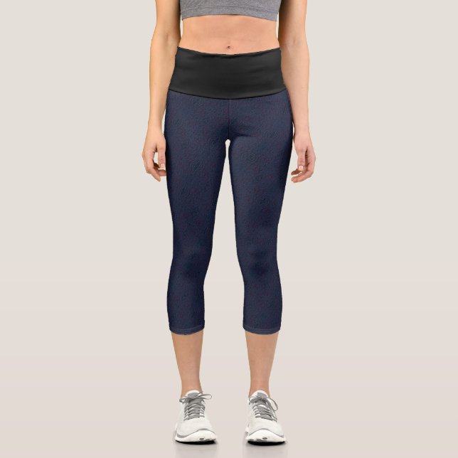 Textura #44 de obra Amanecer Capri Leggings (Vorderseite)
