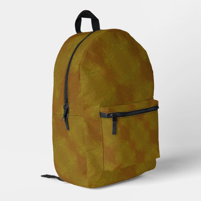 Textura #72 de la obra Nuit Bedruckter Rucksack (Rückseitige Ecke links)