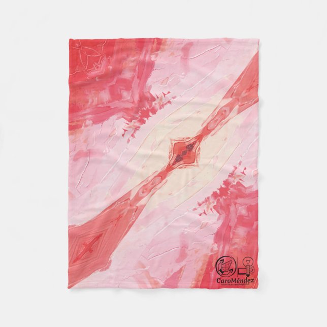 Textura #7 de la obra El corazón de los... Fleecedecke (Vorderseite)