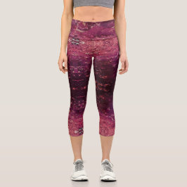 Textura #8 de la obra La puesta del sol Capri Leggings