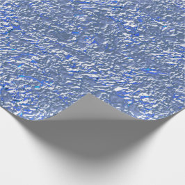 Textura rústica azul e efeito prateado geschenkpapier