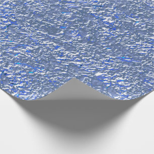 Textura rústica azul e efeito prateado geschenkpapier