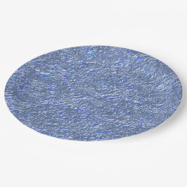Textura rústica azul e efeito prateado pappteller
