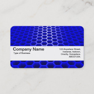 Texturband V2 - Honeycomb Perspective Blue Visitenkarte