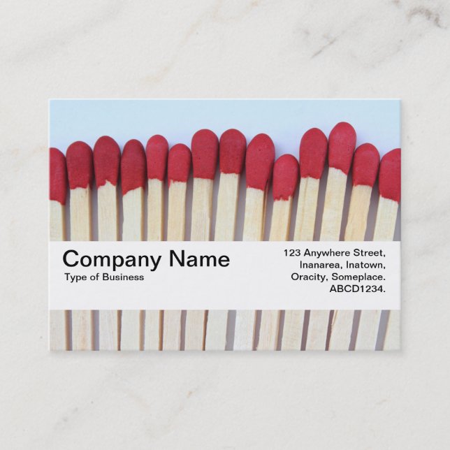 Texturband V2 - Matches 03 Visitenkarte (Vorderseite)