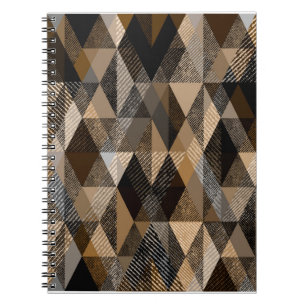 Texturbraune Farbe mit Beige Notizblock