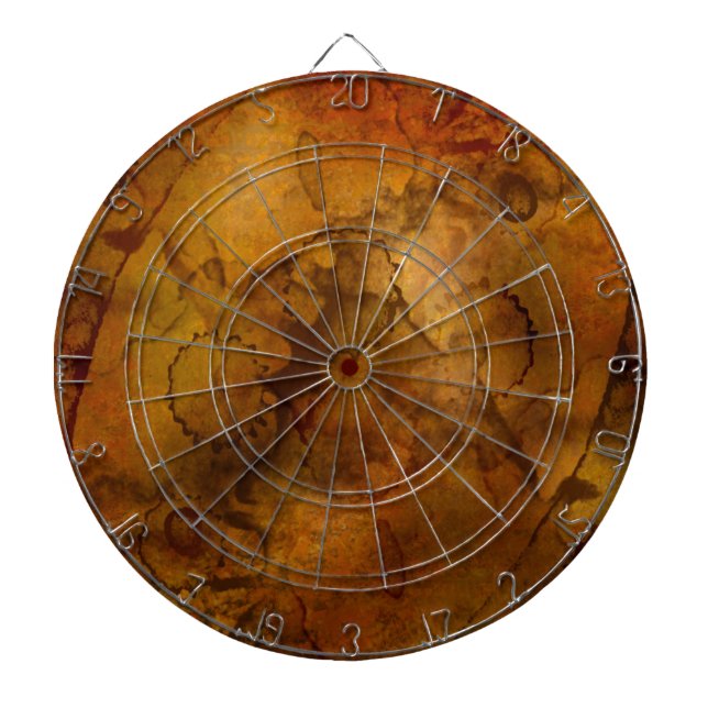 texture-594545 OLD WORLD MAP REISE GOLDEN TREASUR Dartscheibe (vorne)