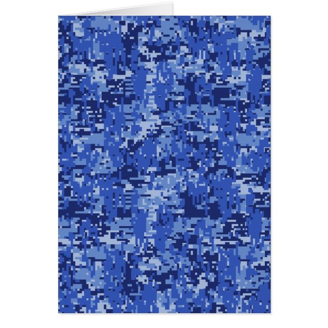 Texture de camouflage numérique en pixels bleu mar (Devant)