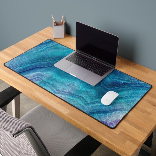 Texture de l'Agate Vert de la Mer Bleue (Bureau 2)