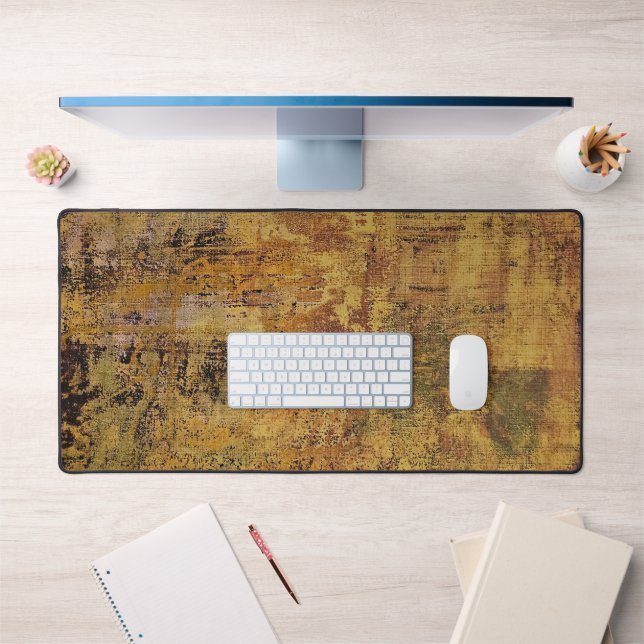 Texture de rouille jaune, une impression gel abstr (Bureau 1)