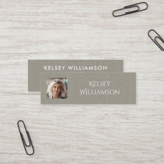 Texture de tissu subtil Photo Mini Carte de visite