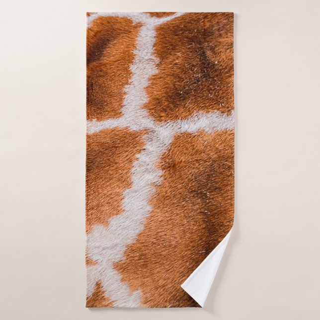 Texture d'impression de girafe (Serviette de bain)