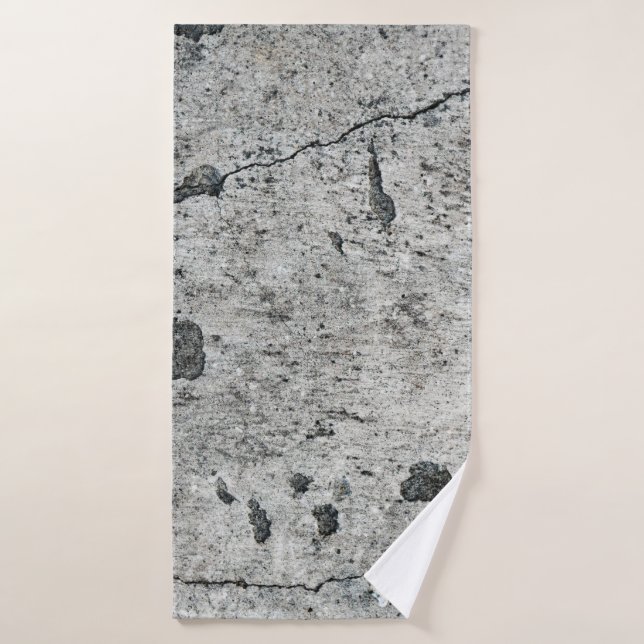 Texture d'un vieux mur de béton fêlé. Contexte (Serviette de bain)