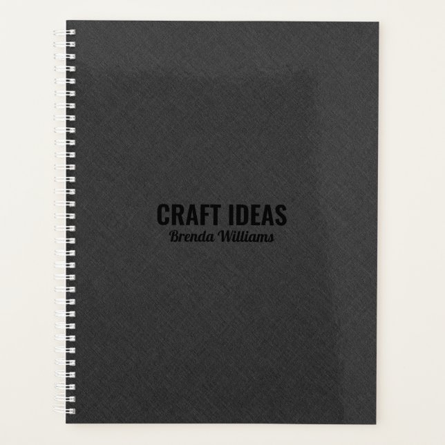 Texture en faux lin gris foncé (Devant)