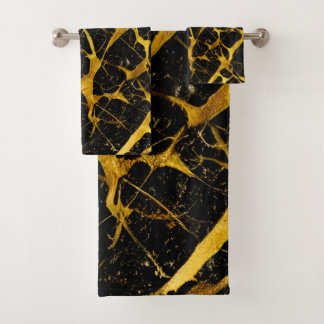 Texture en marbre doré Motif sans couture