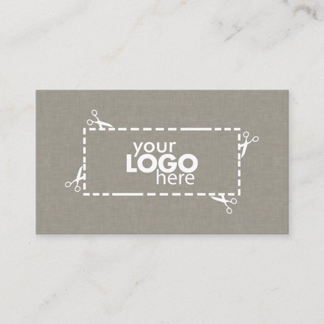 Texture et Carte de visite de logo subtil Faux Fab (Devant)