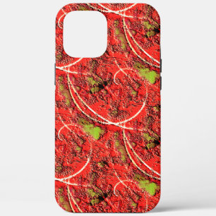 Texture in some living coral with tea green faults Case-Mate iPhone hülle