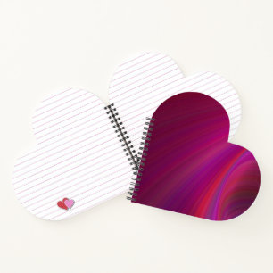 Texture lisse Carnet spiral pourpre personnalisé