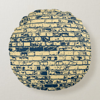 Texture of a brick wall. Elegant wallpaper design. Rundes Kissen