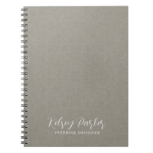 Texture textile subtile Carnet personnalisable