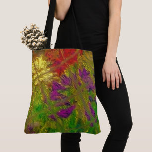 "Textured Florals" (groß) Schulter-Tote Tasche