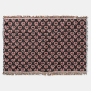 Textured Heart Flamingo Liebe Decke