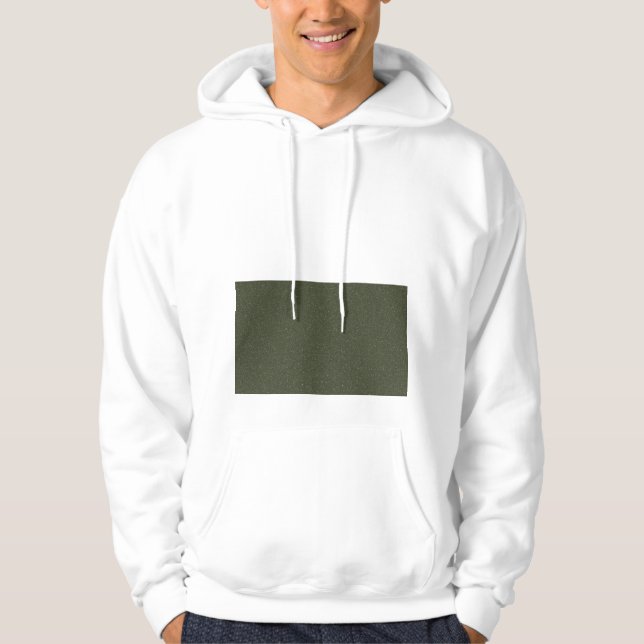 Textured Moss Green Box Hoodie - Anpassbar (Vorderseite)