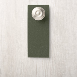 Textured Moss Green Door Hanger - Anpassbar Türanhänger