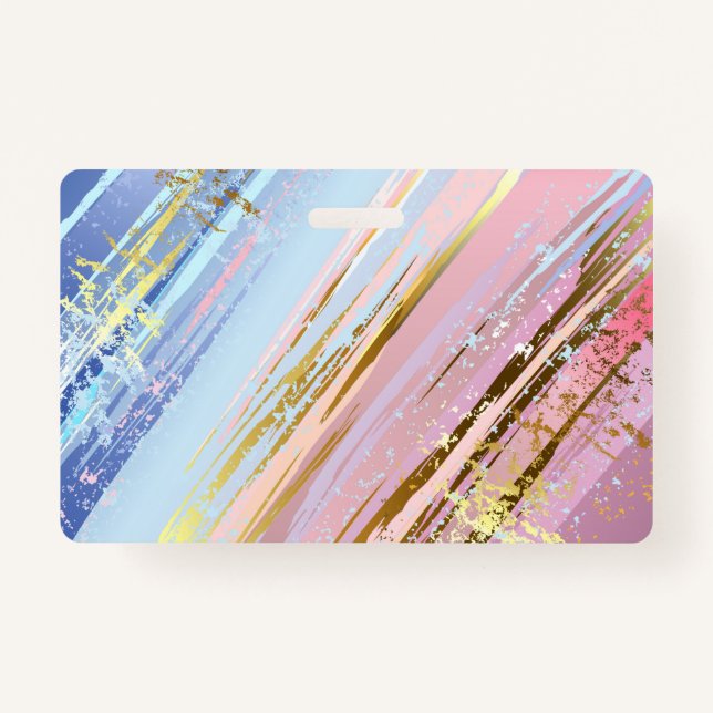 Textured Pink Background Ausweis (Vorderseite)