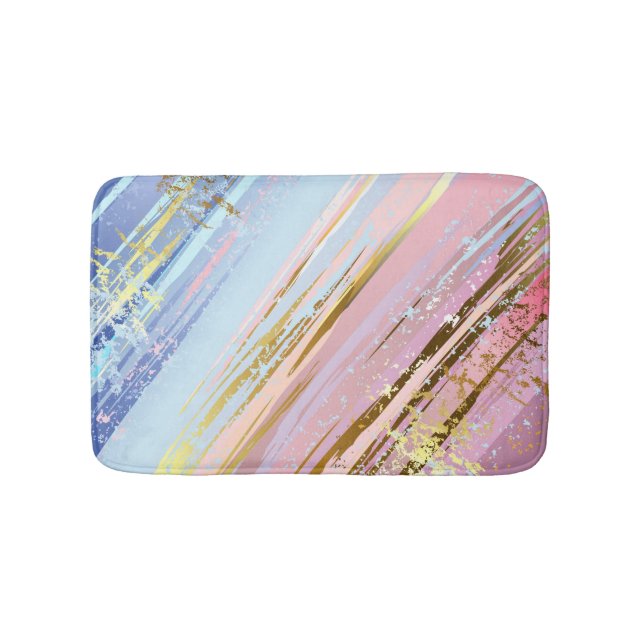 Textured Pink Background Badematte (Vorderseite)