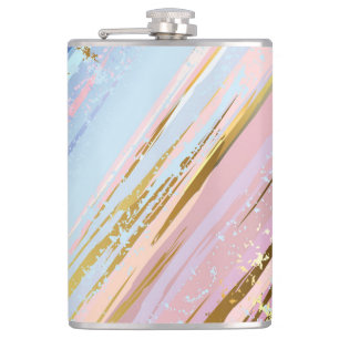 Textured Pink Background Flachmann