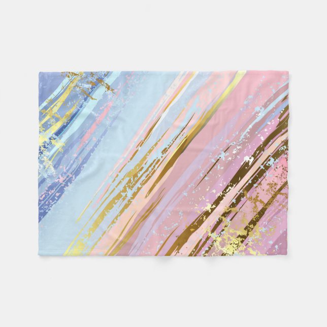 Textured Pink Background Fleecedecke (Vorderseite (Horizontal))