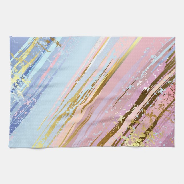 Textured Pink Background Geschirrtuch (Horizontal)