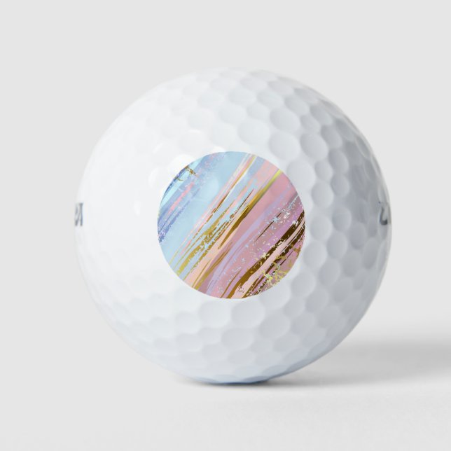 Textured Pink Background Golfball (Vorderseite)