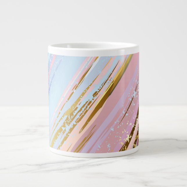 Textured Pink Background Jumbo-Tasse (Vorderseite)